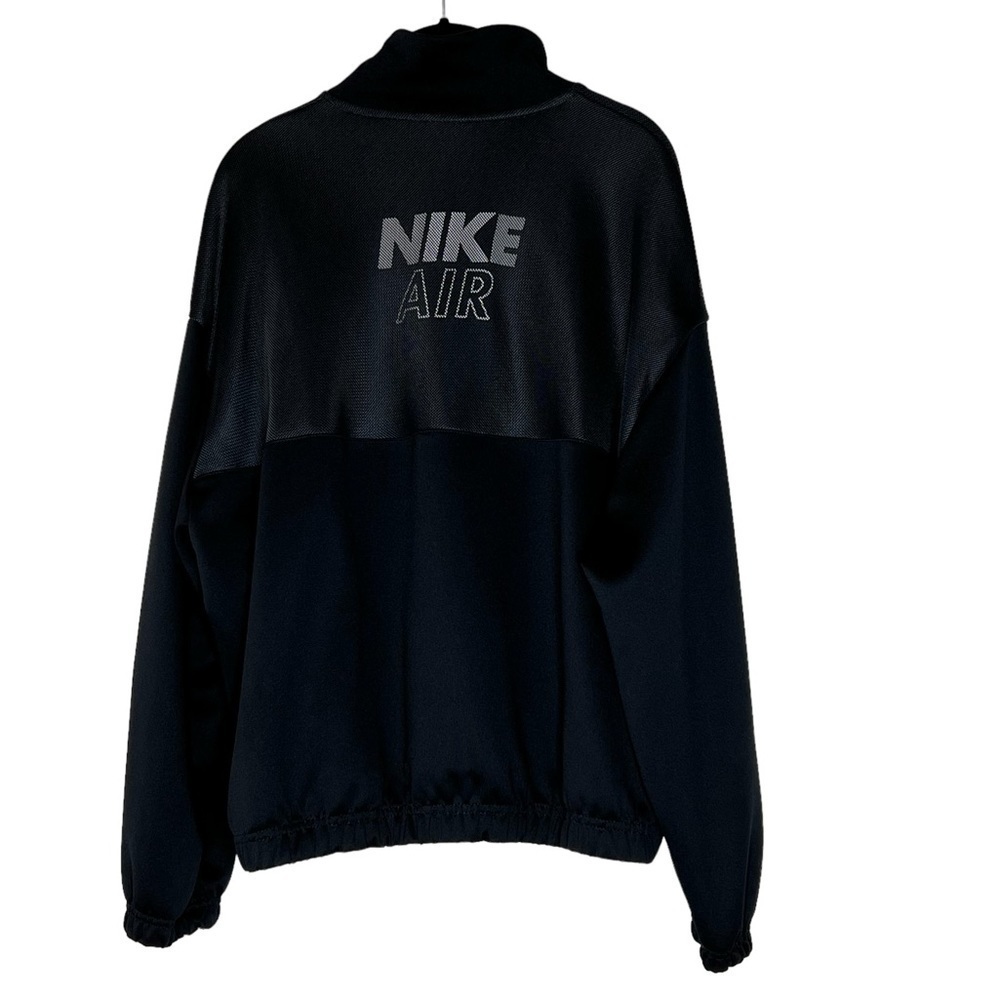 NIKE SPORTSWEAR AIR 1/4 Zip Black White Mesh Pullover Women's Size L - Picture 13 of 16